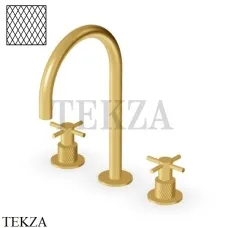 Zucchetti Helm Diagonal Смеситель для раковины, без донного клапана ZHM516.XP41G3, brushed gold PVD