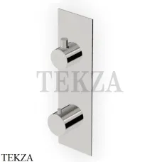 Zucchetti PAN Термостат для душа, 2-3 выхода, внешняя часть ZT28646.C8, nickel глянец Zucchetti PAN Термостат для душа, 2-3 выхода, внешняя часть ZT28646.C8, nickel глянец