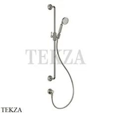 Gessi VENTI20 Штанга в комплекте с душевой лейкой, шланг, вывод 65142-149, Finox Brushed Nickel Gessi VENTI20 Штанга в комплекте с душевой лейкой, шланг, вывод 65142-149, Finox Brushed Nickel