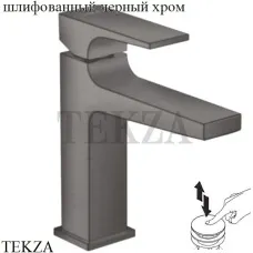 Hansgrohe Metropol Смеситель для раковины 110, с донным клапаном Push-Open 32507340, черный хром brushed