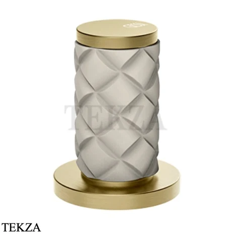 Gessi Pelle Tresse Смеситель-рычаг управления на столешницу 78200-435, Crème/ Brass Br. PVD