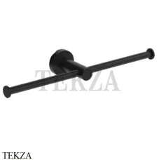 Colombo Plus Бумагодержатель без крышки двойной W4990.NM, черный матовый