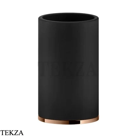 Gessi INCISO accessories Стакан настольный, композит черный 58532-030, Copper глянец PVD