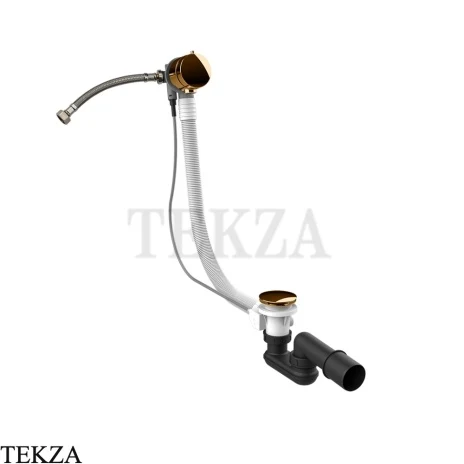 Gessi Колонна сливная для ванны, наполнение через перелив 01080-735, Warm Bronze PVD