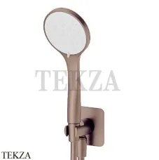 Newform Душевой комплект, душ круглый 3 режима, ABS с выводом 853.59.067, PVD Br. Copper Bronze