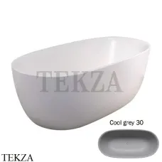 Kaldewei OYO Duo 1051 Ванна овальная с панелью 205143533030, сталь, cool gray 30