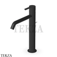 Zucchetti Gill Смеситель для раковины высокий, с донным клапаном ZGL706.N1, черный goffrato