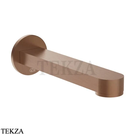 Gessi Pelle Tresse Излив для ванны настенный монтаж, 78103-708, Copper Brushed PVD
