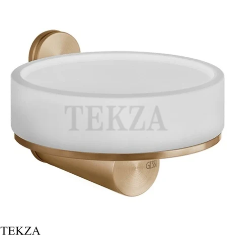 Gessi 316 ACCESSORIES Мыльница настенная, композит белый 54701-726, Warm Steel Brushed PVD