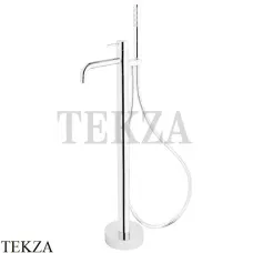 FIMA Carlo Frattini Spillo UP Смеситель для ванны напольный, с гарнитуром F3034/6NBS, белый матовый