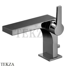 Keuco EDITION 11 Смеситель для раковины 110, с донным клапаном 51104130000, Хром черный шлифованный