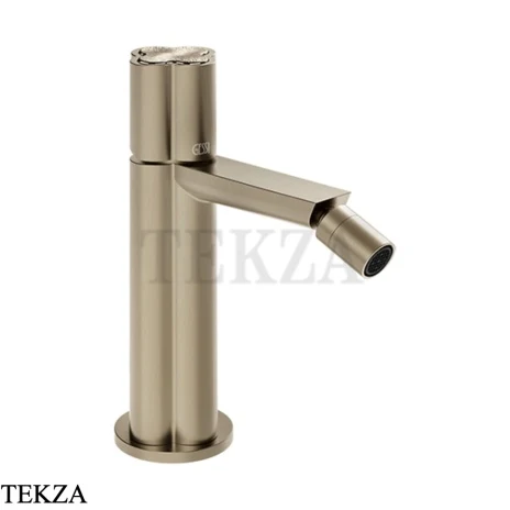 Gessi Ludovica Смеситель для биде с донным клапаном 76267-149, нерж. сталь Brush / никель Brushed