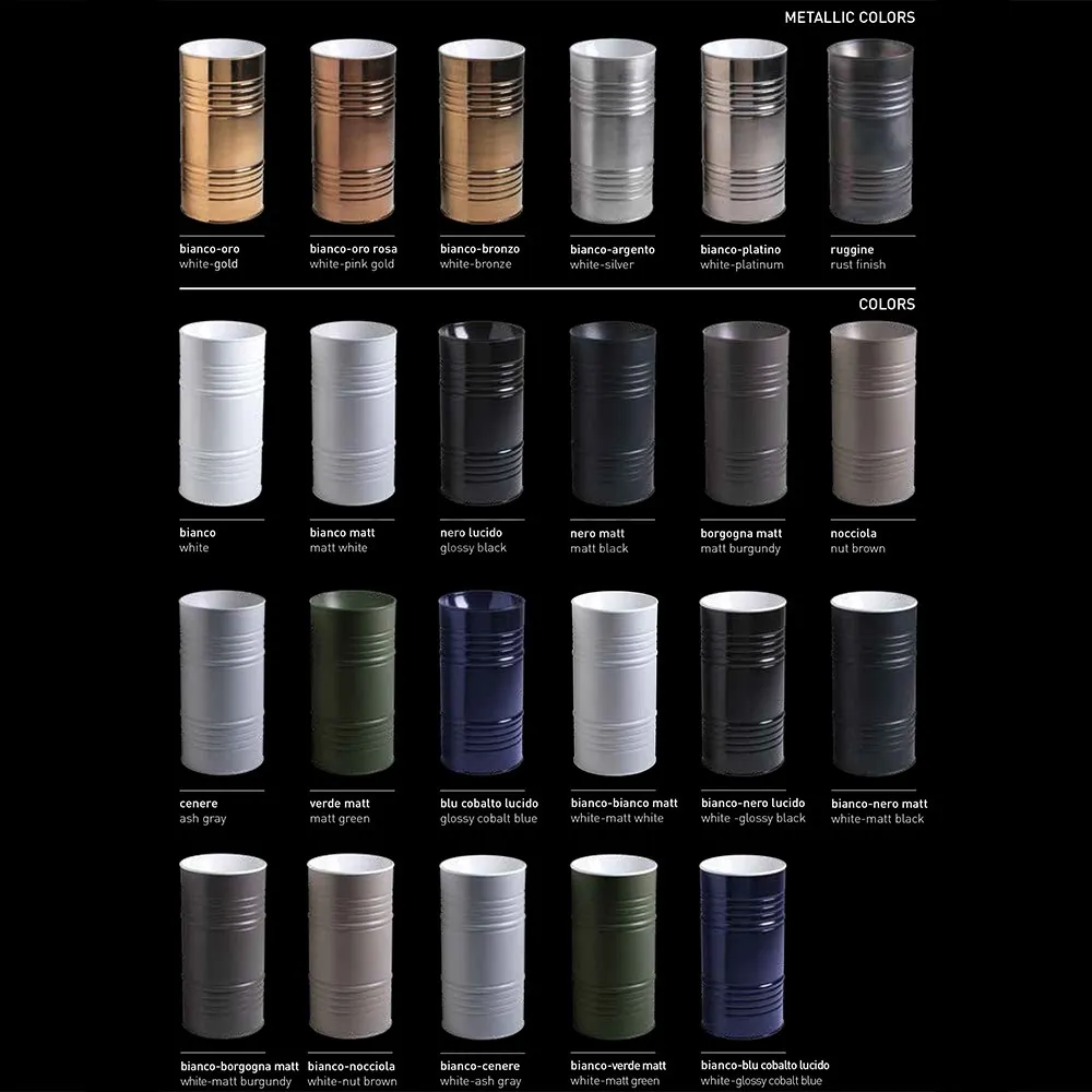 Kerasan Artwork Раковина свободностоящая BARREL, слив в пол, сифон, 4742K31 черный матовый