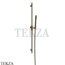 Gessi ANELLO Штанга в комплекте с душевой лейкой 63484-030, Copper глянец