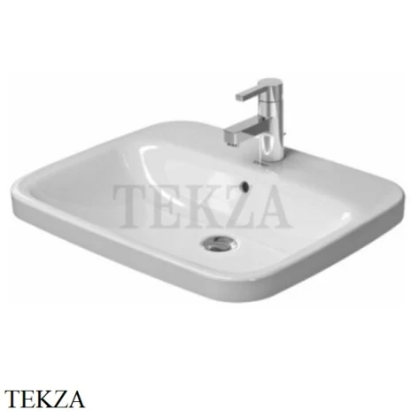 Duravit DuraStyle Раковина накладная врезная, с переливом 0374620000, белый глянец