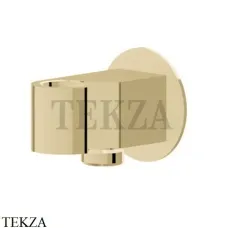 Newform Вывод для шланга с держателем для душа 68498.M0.071, Gold satin