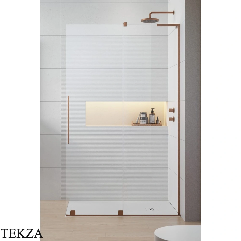 Radaway Furo SL Walk-in Душевая дверь 63,8 см, правая, 10306638-93-01R, брашированная медь