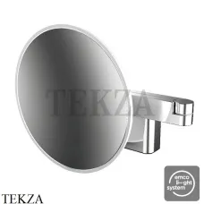 Emco Evo Зеркало косметическое 5х с LED подсветкой emco light system, 2 световые кнопки, скрытая подводка, хром глянец