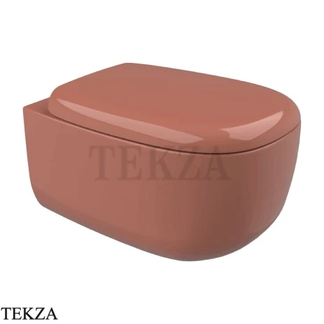 Flaminia Bonola унитаз подвесной GoClean чаша без ободка BN118GTC, терракотовый Terracotta глянец