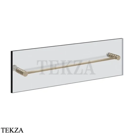 Gessi Pelle Tresse Полотенцедержатель для крепления на стекло, 60 см 78615-149, Finox Brushed Nickel