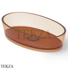 Dea Design Washbasins Раковина настольная овальная Glasstech DD9036 600 R1, Sunset R1