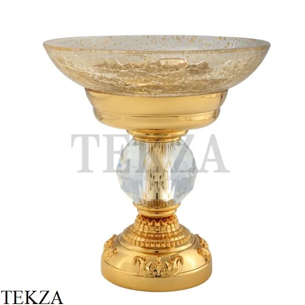 Migliore Cristalia SWAROVSKI Мыльница настольная 16823, золото глянец