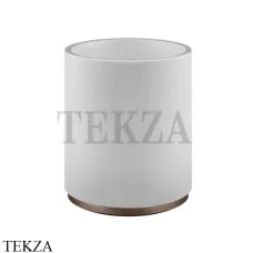 Gessi ANELLO Корзина для мусора, композит белый 45590-708, Copper Brushed