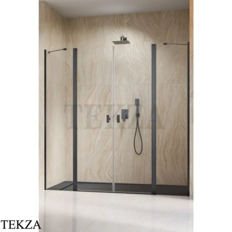 Radaway Nes DWD II Комплект неподвижных стенок душевой двери 97 см, 10041097-92-01, брашированная оружейная сталь