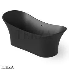 Dea Design Elegant Ванна отдельностоящая овальная 175x75 Solid Surface DD8614 1750 16, Black №16