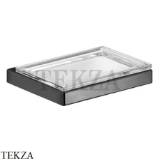 Keuco EDITION 11 Мыльница подвесная, хрусталь прозрачный 11155139000, Хром черный шлифованный