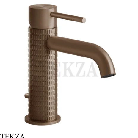 Gessi 316 MECCANICA Смеситель для раковины, с донным клапаном 54201-708, Copper Brushed PVD