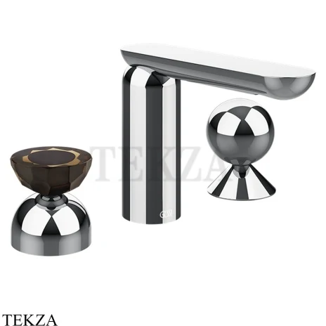 Gessi Perle Смеситель для раковины на 3 отв., без гарнитура 74808-031, хром глянец