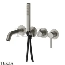 Newform XT Смеситель для ванны с гарнитуром, внешняя часть 4262E.M0.070, Titanium Satin