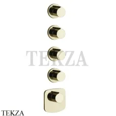 Gessi Ingranaggio-Anello Термостат для душа, 4 потока, внешняя часть 43238-710, Brass PVD