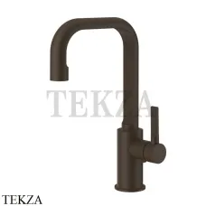 Gessi INCISO Смеситель для раковины высокий, ручка сбоку, без гарнитура 58006-845, Dark Bronze