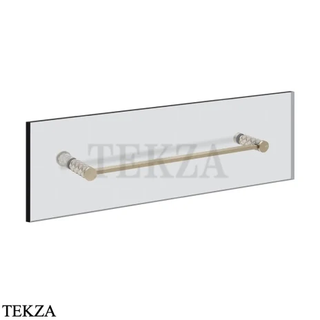Gessi Pelle Tresse Полотенцедержатель для крепления на стекло, 45 см 78713-432, Crème/ Finox Br. Nickel