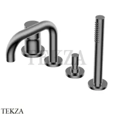 Ritmonio Diametro35 S Смеситель для ванны с гарнитуром PR52EG201 BLX, Brushed Black Chrome Ritmonio Diametro35 S Смеситель для ванны с гарнитуром PR52EG201 BLX, Brushed Black Chrome