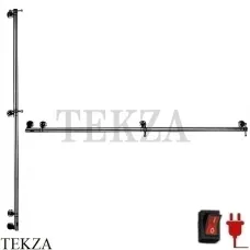 Margaroli Arcobaleno 616 L Полотенцесушитель электрический 165, с крючками, Black brushed nickel Margaroli Arcobaleno 616 L Полотенцесушитель электрический 165, с крючками, Black brushed nickel