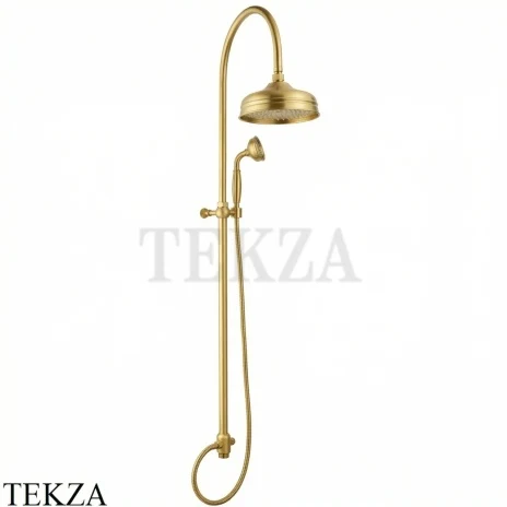 Nicolazzi Nuova Brenta Душевая стойка, верхний душ 20 см, ручной душ, 5712WSSG20, Satin Gold