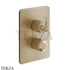 Gessi VENTI20 Термостат для душа, 3 потока, внешняя часть 65137-726, Warm Bronze Br.