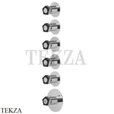 Newform Park L.E. Термостат для душа, 5 потоков, внешняя часть 69802E.05.093, хром глянец