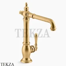 Kohler Artifacts Смеситель для кухни в викторианском стиле K-99266-2MB, яркое матовое золото