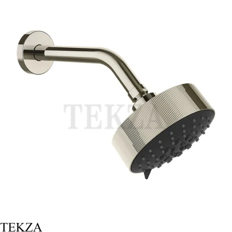 Gessi INGRANAGGIO Верхняя лейка D12,9 с кронштейном из стены, 63556-720, Nickel PVD