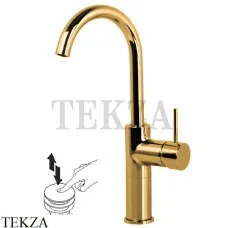 FIMA Carlo Frattini Spillo UP Смеситель для раковины поворотный, с гарнитуром F3041/HOR, золото глянец