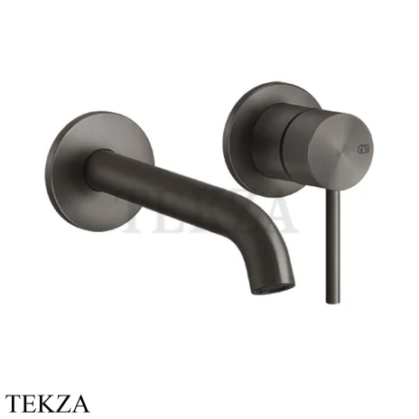 Gessi 316 FLESSA Смеситель для раковины, внешняя часть, 11-14 см 54083-707, Black Metal Brushed PVD