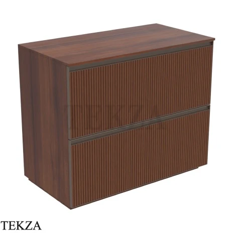 Flaminia Cubika тумба под раковину напольная 95×50×78,5 см, 2 ящика, орех Noce Greca