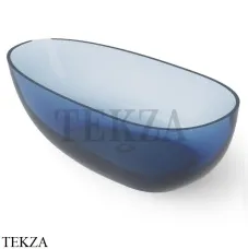 Dea Design Modern Ванна отдельностоящая овоидная 150x76 Glasstech DD8608 1500 R7, Royal Blue R7