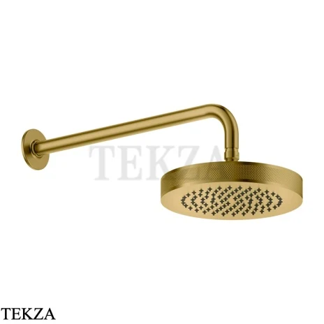 Gessi INCISO SHOWER Верхняя душевая лейка с кронштейном 58185-716, Gold Br. PVD