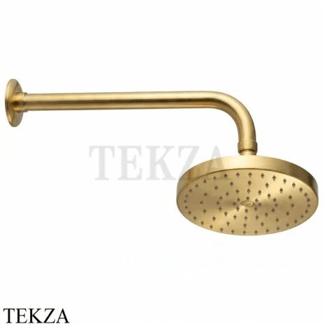 Nicolazzi Tondo 20 Верхняя душевая лейка с кронштейном 5704OS20, Brushed brass