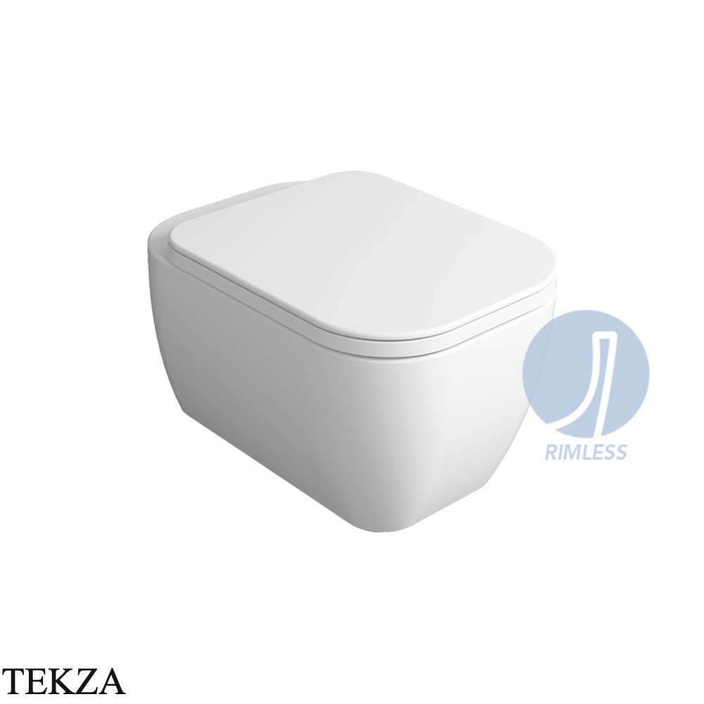 Simas Henges унитаз подвесной безободковый HE18bi, белый глянец